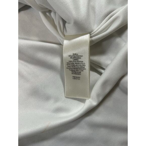 Eliza J Floral Shift Dress Womens Size 12 Black White Classic Round Neck - Picture 5 of 10